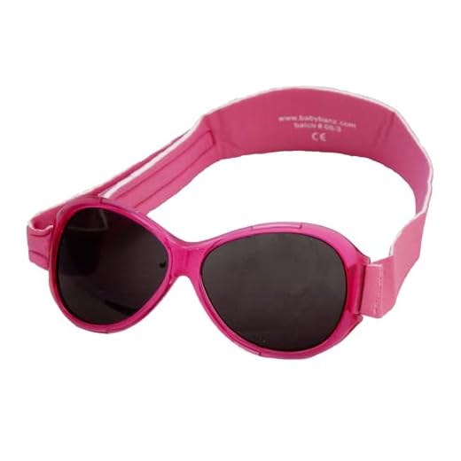 Banz 01092 solglasögon retro barn med elastiskt neoprenband, för huvudomkrets 50–60 cm (ca 2–5 år), UV400, rosa