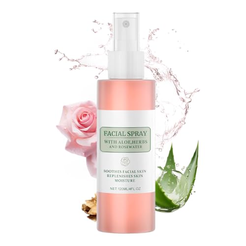 Aloe Vera Hydrating Face Toner Facial Spray with Aloe Herbs & Rosewater Makeup Setting Spray Aloe Vera Face Toner for Dry Skin Soothing Facial Sprays Nourishing Dry Skin & Relieve Acne HOYGI