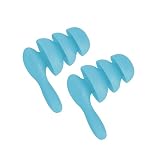 Ipetboom 2paia Tappi Orecchi Impermeabili e Fonoassorbenti Per Realizzati Materiali Resilienti Colore Blu