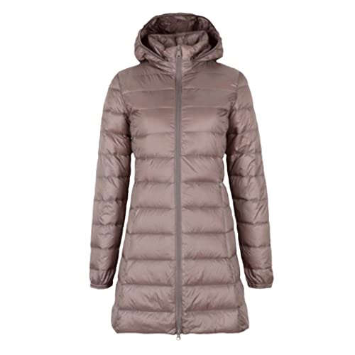 Doudoune épaisse et longue femme manteau hiver chaud kaki grande taille