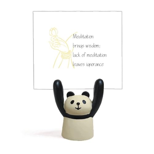 Panda méditation figurine inspirante mémo citation de vie