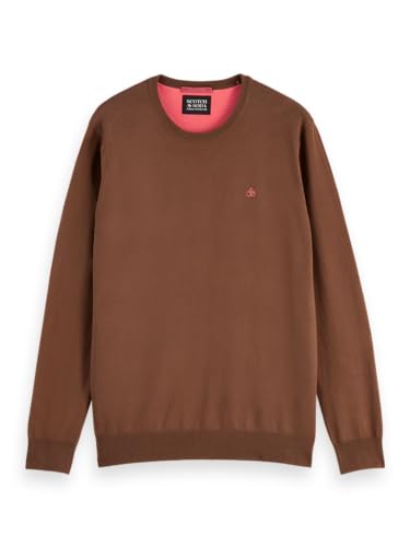 Sweater Scotch & Soda homme anti-déformation, pull col rond durable pour un style sans effort