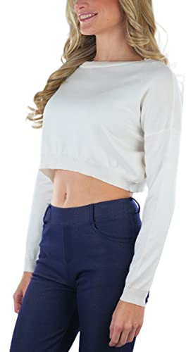 Image of ToBeInStyle Women's Long Sleeve Cropped Sweater