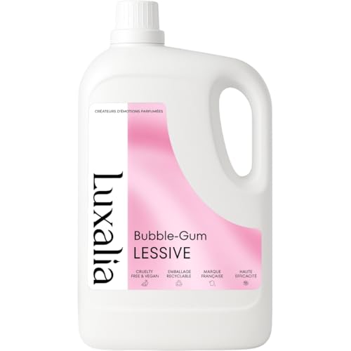 Lessive Bubble-Gum liquide et détachante 5L pour machine à laver efficace à froid