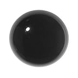 Beadaholique Black Onyx Gemstone Round Flat-Back Cabochon 25mm (1 Piece)