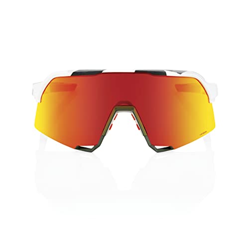 Gafas de ciclismo 100% S3 de gran campo visual y lente naranja efecto espejo antideslumbrante 3