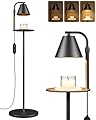 KFM Candle Warmer Lamp with Timer, Electric Candle Warmer Floor with 2 Bulbs, Dimmable, Adjustable Height Wax Warmer Modern Tall Standing Floor Lamp for Living Room Bedroom Office