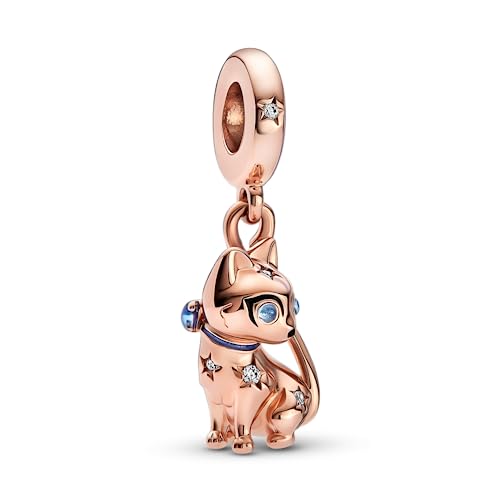 Pandora Funkelnde Katze Charm-Anhänger aus 14 Karat 