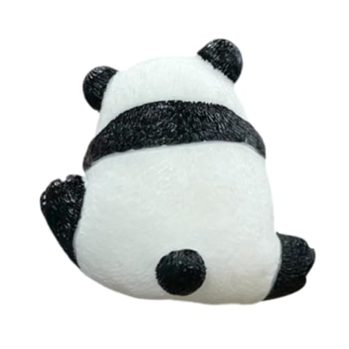 Image of CALANDIS Mini Animal Figurine Statue Computer Monitors Decor for Office Car Desk Panda