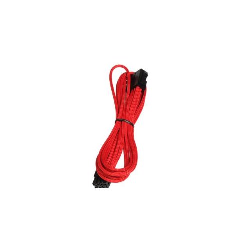 BitFenix Alchemy Multisleeve 45cm 8-Pin PCI-E Extension Cable - Red Sleeve/Black Connector (BFA-MSC-8PEG45RK-RP)