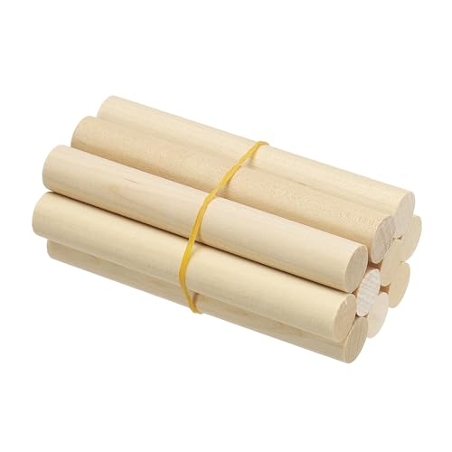 PATIKIL 9/16 x 4 Inch Wooden Dowel Rod