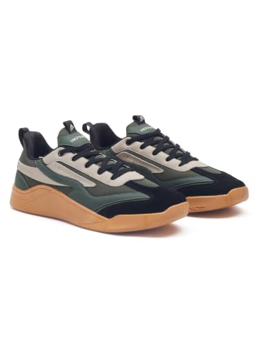 Image of Impakto para X Court Men's Sneakers | Lightweight & Cushioned Insole | Lace-Up Shoes for Casual Outings,Walking & Gym | Anti-Skid Rubber Sole for Non-Marking Activity