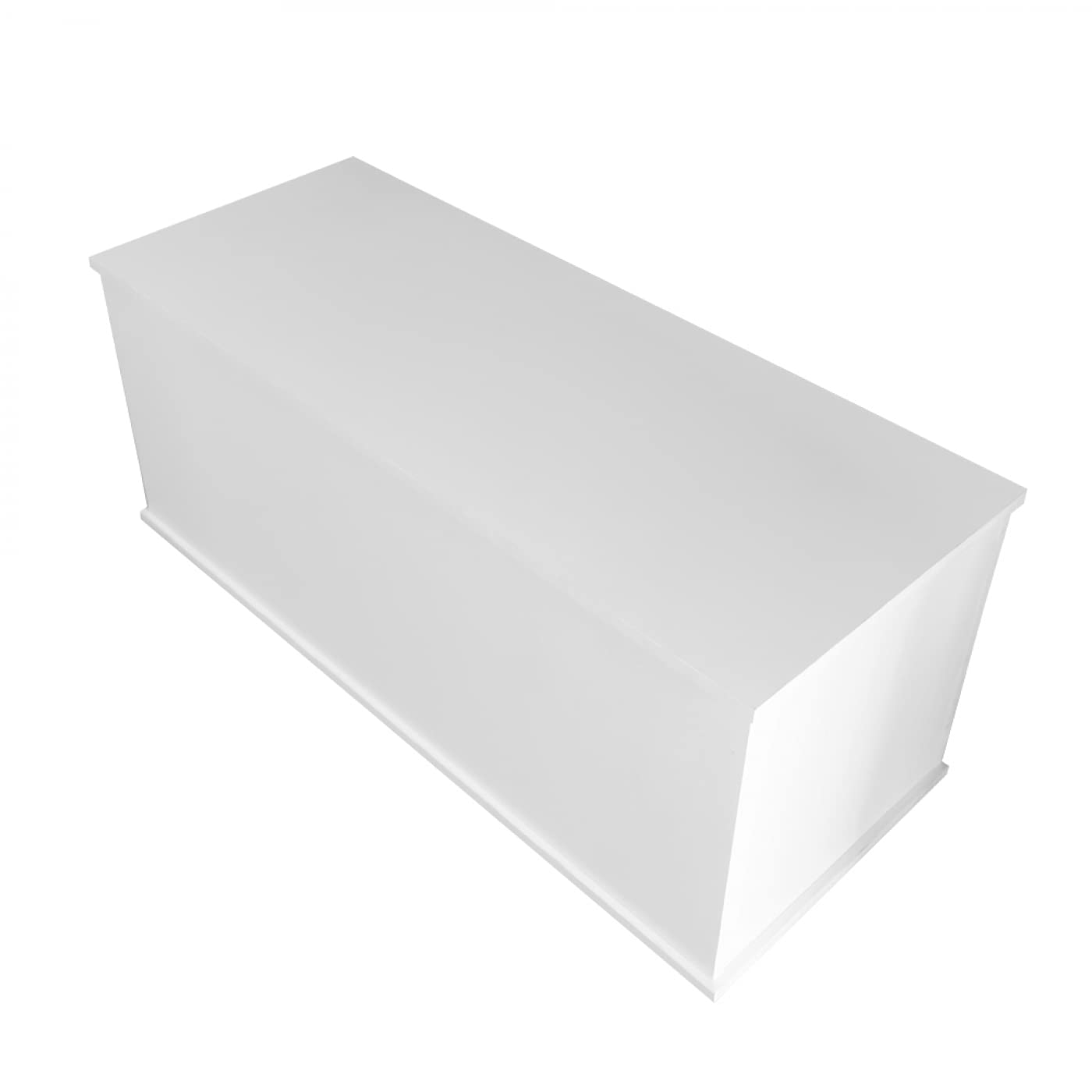 VDD Coffre de rangement bois - coffre à jouets - coffre à couvertures - largeur 100 cm - blanc