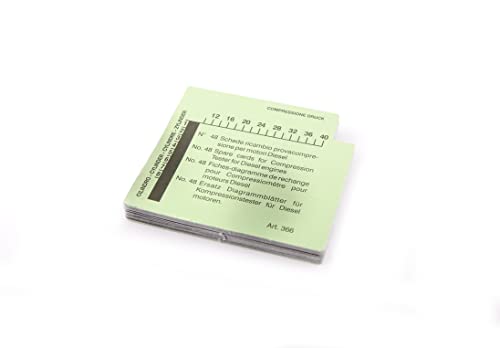 Fiches Diagramme Essence (50 Pieces) pour compressiomètre AC 0100 - AC 0110 - CLAS Equipements