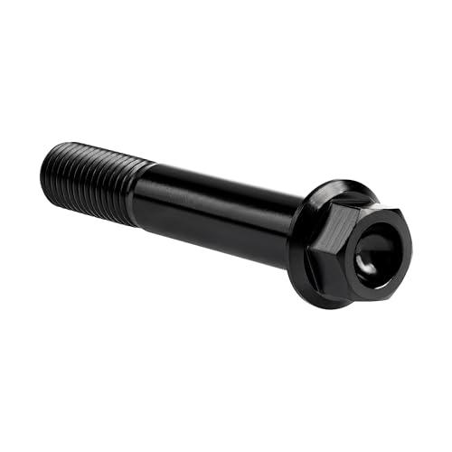 Image of Titanium Bolt Hex Small Flange Head M12x70mm Pitch 1.5, Black | 30 35 40 45 50 55 60 65 70 75 80 85 90mm 1.25 /1.5mm Pitch Screws for Motorcycle Car Modification Pack of 4