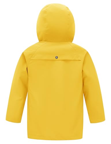 wantdo Boys & Girls Waterproof Rain Jacket Lightweight Rain Coat Hooded Windbreaker2
