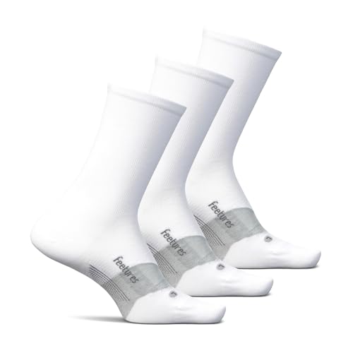 Image of Feetures Elite Ultra Light Cushion Mini Crew Sock - Sport Sock with Targeted Compression