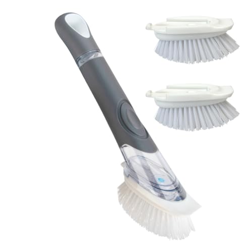 CELOX Dish Brush with Soap Dispenser, 1 Dish...