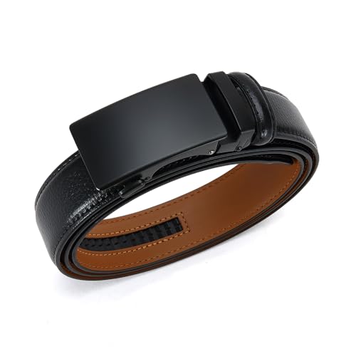 Trim-to-Fit 35 mm Slide Genuine Leather Belt Men Business Dress Casual Executive Classic Gift3