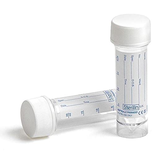 Urine Sample Bottles 3 Clear with Label Specimen Bottles for Urine Leak Proof Screw Tops BY Noondl Health (3)