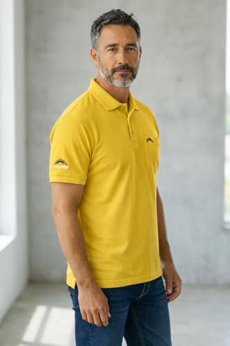 Image of Men Regular fit Polo Neck Front Pocket ||Pocket Embroidery Casual Wear T-Shirt||Half Sleeve Side on Sleeve Embroidery|| Button Closer t Shirt for Men