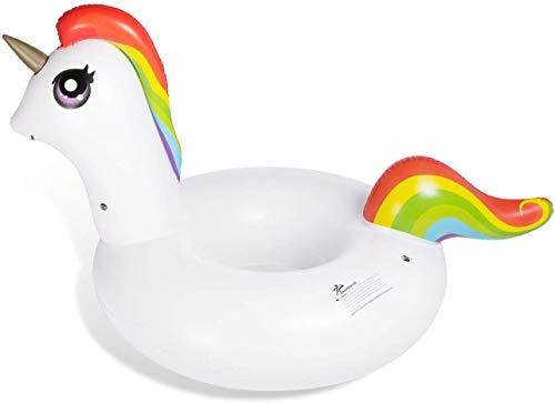 image for Jasonwell Inflatable Unicorn Pool Float Floatie 78'' Water Fun Summer 