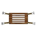 Your Spa Essentials Wooden Bathtub Foot Rest - Portable Bathroom Footrest With Heavy Duty Suction Cups - Non Slip With Large Strong Suction Cups - Accessories for Relaxation