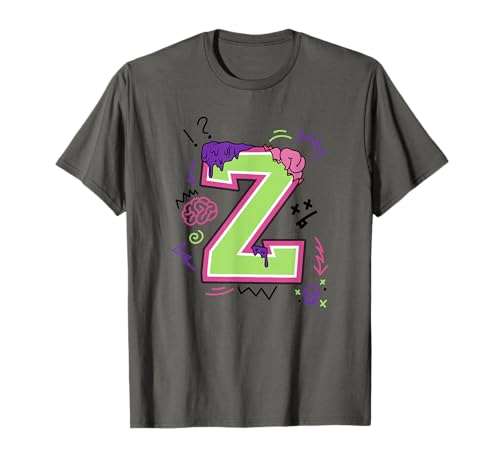 T-shirt Disney Zombies Big Z Neon Logo, le cadeau idéal pour anniversaire