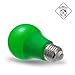 JandCase A19 Green Light Bulb,Green Led Light Bulb, Green Colored Light Bulb, 5W(40W Equivalent), E26 Base, Non-dimmable LED Light Bulb, for Holiday Decoration, Home Bar Decor, 6 Pack