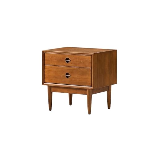 Mesita De Noche De Madera Maciza, Mueble De Almacenamiento para Sala De Estar, Mueble De Almacenamiento Retro para Dormitorio, Mueble con Cajones Sencillos