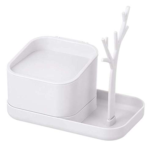 Wuudi Boîte à Bijoux Femme Maquillage Rangement Organisateur de Maquillage Présentoir Bijoux Arbre pour Bagues Boucles d'Oreilles Collier Cadeaux pour Fille Femmes