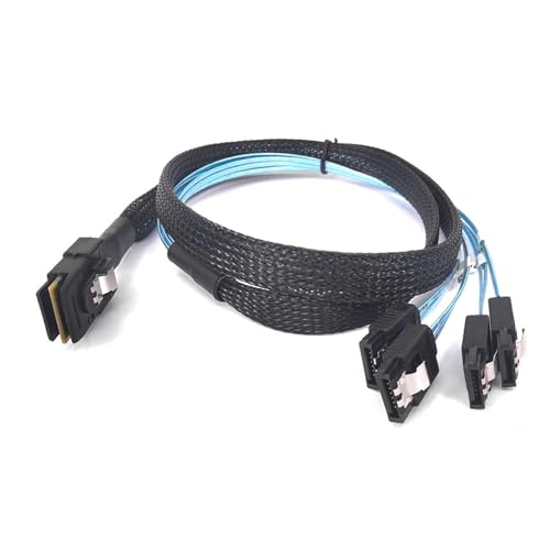 Cable M1ni S/AS SFF-8087 a 4 SATA 12Gbps para servidor