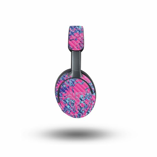 Image of MightySkins Carbon Fiber Skin Compatible with Bose QuietComfort Ultra - Vibrant Splatter | Protective, Durable Textured Carbon Fiber Finish | Easy to Apply