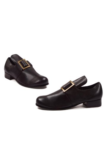 Ellie Shoes Men's 1" Heel Shoe with Buckle. Sizes S BLKP
