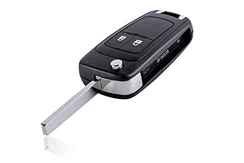 FINTERRY Remote Control Car Key Shell Case Fob Cover Flip Folding Replacement Compatible with Opel Vauxhall Insignia Astra Meriva Zafira Movano Mokka Adam Cascada Corsa Karl 2 Buttons - Image 3