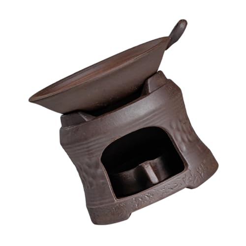 FELTECHELECTR Ceramic Teapot Warmer Stand Tea Pot Candle Holder Roasting Tea Stove Accessory
