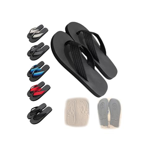 Funny Hidden Flip Flops for Men & Women, Quick-Drying Beach Sandals, Creative Footprint Design Gag Gift, Summer Comfort Anti-Slip Beach Shoes, Novelty Funny Slippers for Adults