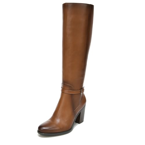 Naturalizer Womens Kalina Knee High Tall Boots Cider Spice Brown Leather 8 M