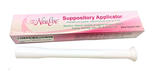 NeuEve® Vaginal Suppository Applicator, Reusable (1/Pack) – 3.5/8” Internal Diameter – Fits Most Brands, Pills, Tablets, Capsules, and Vitamin E Suppositories – Not for Cream – Easy Clean