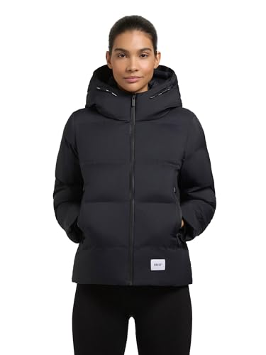 khujo Damen Winterjacke warme Steppjacke mit hohem Kragen und großer Kapuze Liev-YM Dark Navy Gr. XS