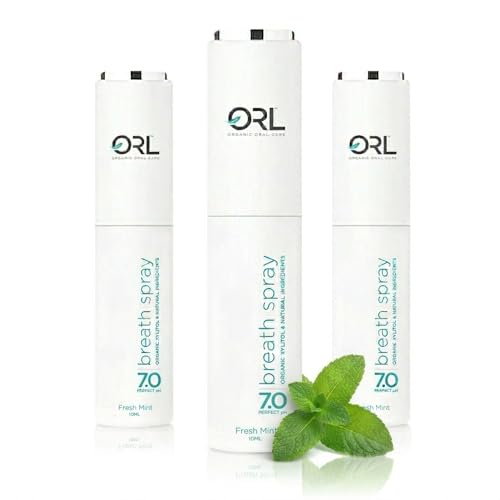 ORL Natural Breath Freshener Spray Fresh Mint 3 Pack – Made in th...