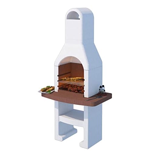 Barbecue in Muratura CUBA Linea VZ – Resistente, Facile da Montare (4 Persone) - Grezzo e Smontato