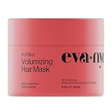 Eva NYC Volumizing Lightweight Deep Conditioning Treatment Mask for Fine Hair - Adds Volume + Body - Soften + Deeply Moisturize Hair - Vegan + Sulfate Free - Salted Citron Scent - 8.4 fl oz