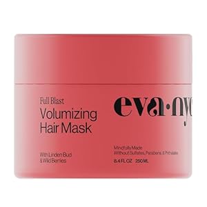 Eva NYC Volumizing Lightweight Deep Conditioning Treatment Mask for Fine Hair – Adds Volume + Body – Soften + Deeply Moisturize Hair – Vegan + Sulfate Free – Salted Citron Scent – 8.4 fl oz
