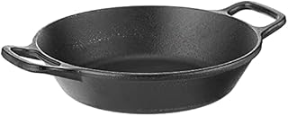 Lodge 20cm / 8inch Round, Double Handle Cast Iron Pan/Skillet, Black, 27.94 x 20.96 x 5.38 cm