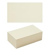 50 Sheets Blank Cardstock Paper 250 GSM Thick Heavy Cards Stock for DIY Art Projects, Card Making, Postcards, Greeting Cards, Birthday Party, Wedding Invitation (Cream, 3x5 inches)