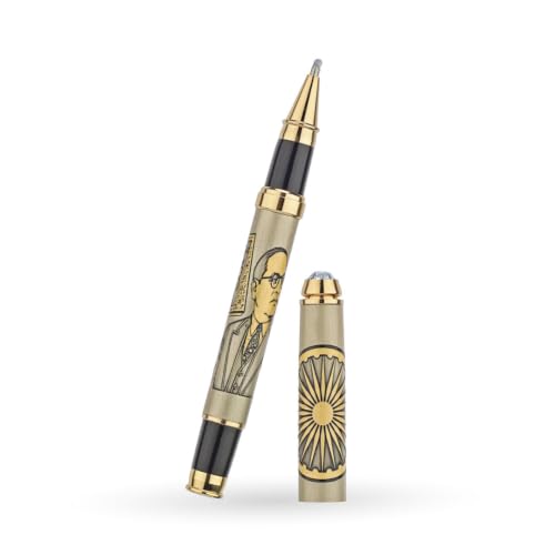 Image of B.R. Ambedkar Etched Pen | Premium Brass Metal Pen | Luxury Pen for Gift
