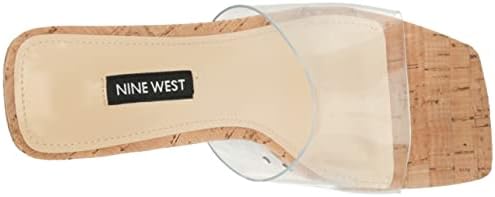 Nine West Women's TEICE Heeled Sandal, Clear 996, 6.5 | Image 4