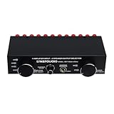 Jemora LYNEPaUalO Sélecteur de haut-parleur d'amplificateur 4 entrées 2 sorties ou 2 ent...