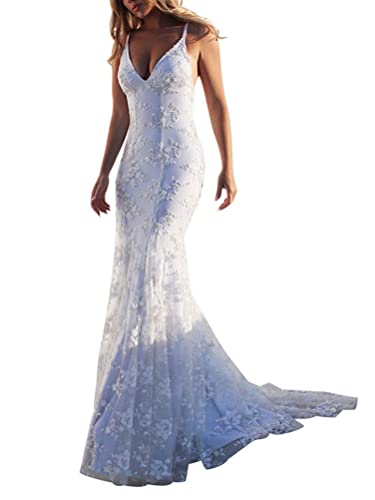 Onsoyours Damen Elegant Langes Abendkleid Festliche Kleider Cocktailkleid Ärmellos Elegante Brautjungfernkleid Mode Einfarbig Wickelkleid F Weiß S